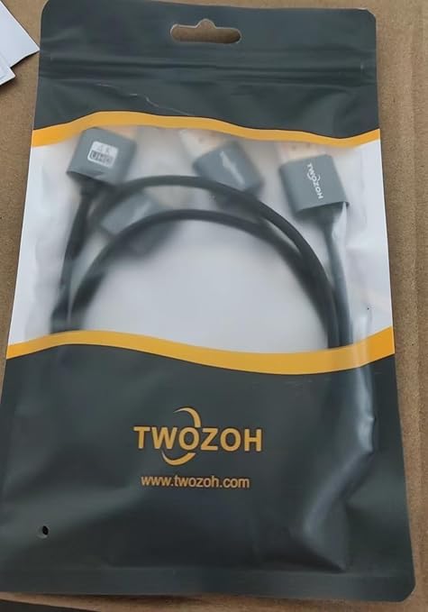 Twozoh Flexible & Slim HDMI Cable 1.6FT 2 Pack, Ultra Thin HDMI Cord Supports High Speed 4K@60Hz 18gbps 2160P/1080P