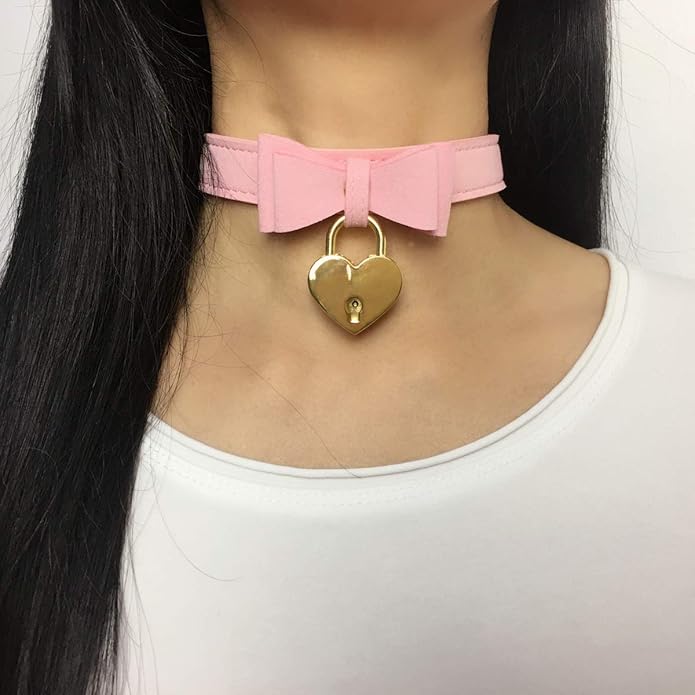 Bell Choker Collar Necklace Lolita Bow Collar Cat Kitty Velvet Necklace