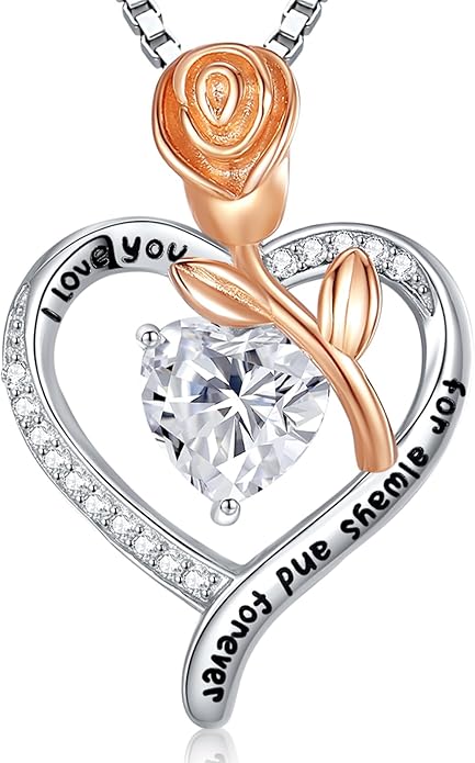 Gorgeous Moissanite Necklaces for Women - Valentine's Day Gifts for Wife Girlfriend, 925 Sterling Silver 1-3CT Moissanite Pendant Jewelry, Wedding Anniversary Birthday Christmas for Mom