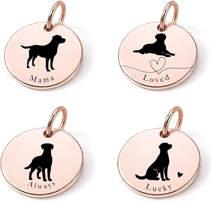SM Design Mama Animal Charm Set – Set of 4 Stainless Steel Charms – Motherhood & Family Keepsake Jewelry Charmss