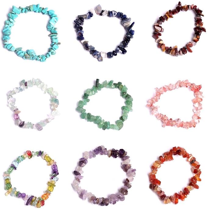 Gemstone Beads Natural Irregular Shaped Stone Chips Crystal Energy Healing Power for Jewelry Making(15-4)