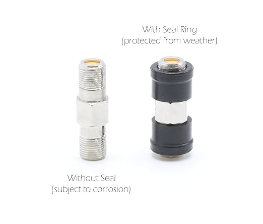 THE CIMPLE CO Coaxial F (F81) Weather Seal Boot - for Coax Ground Blocks, splitters, or Other F Connectors - Creates a Water Tight Seal (Grommet) - (100 Pack)