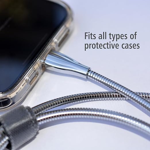 Metal Braided Wire USB C to USB C Cable 6ft, 2Pack, 60W 3A, Stainless Steel, Strong Durable Wire, Tangle Free, Pets Chewing Proof, Silver