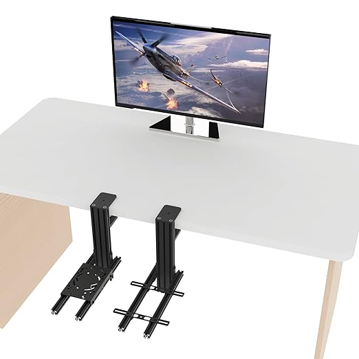 Hikig 2 Set Desk Mount for Flight Sim Game Joystick, Throttle and HOTAS Systems - Compatible With Logitech X56, X52, X52 Pro, Thrustmaster T-Flight HOTAS, T.16000M, TCA