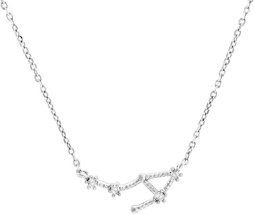 PAVOI 14K Gold Plated Astrology Constellation Horoscope Zodiac Necklace 16-18"