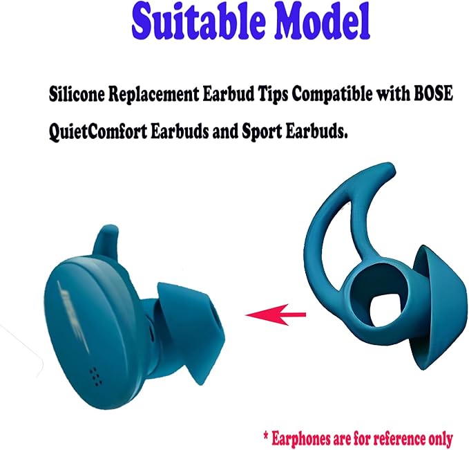 Earbud Tips 3 Pairs，Medium Silicone Earbud Tips Compatible with Bose QuietComfort Earbuds and Sport Earbuds