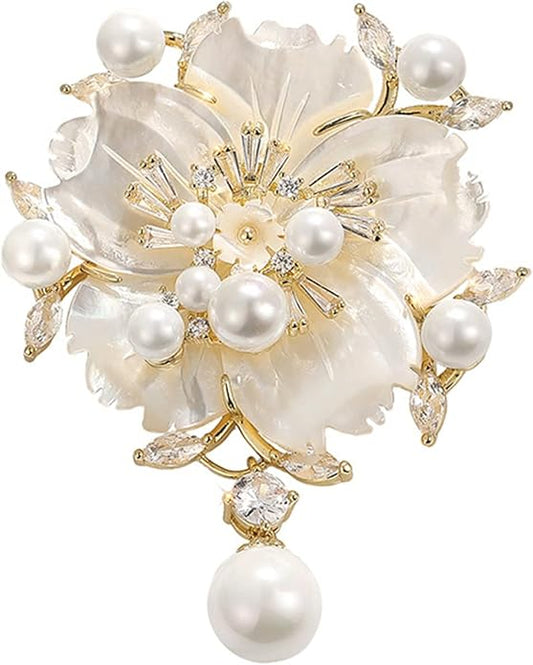 Brooch Pins For Women Fashion, Flower Brooches Jewelry For Women Floral Series Brooches And Pins Designer Lady's Costume