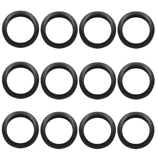 12 Pcs Rubber Grommets, 1-3/4" Inside Diameter 2" Drill Hole Rubber Wire Grommets O Ring Grommets for Wire, Firewall, Cables, Plugs, Automotive