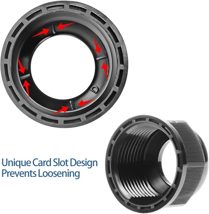 XHF 2 Pcs 3/4" IP68 Strain Relief Nylon Cord Grip NPT Cable Glands Adjustable UL Listed and RoHS Compliant (Black)