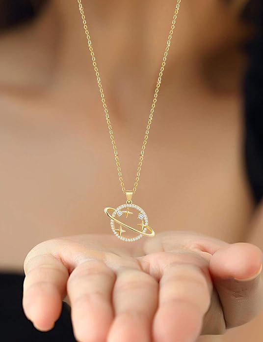 Aobei Pearl 18K Gold Plated Moon Star Lion Evil Eye Love Heart Cross Pendant Necklace Medallion Paperclip Chian Choker Layering Jewery for Women