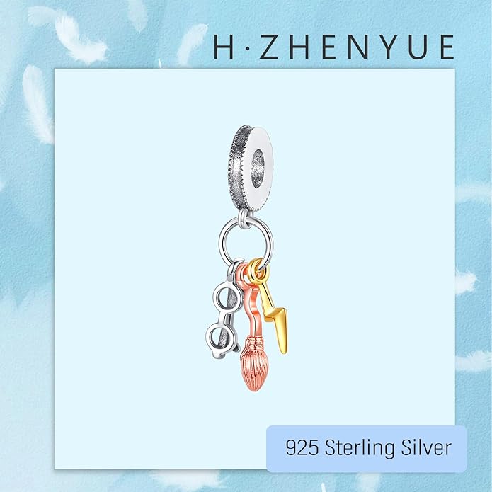925 Sterling Silver Charms Magic Movie Character Dangle Beads for Bracelets and Necklaces Jewelry for Women