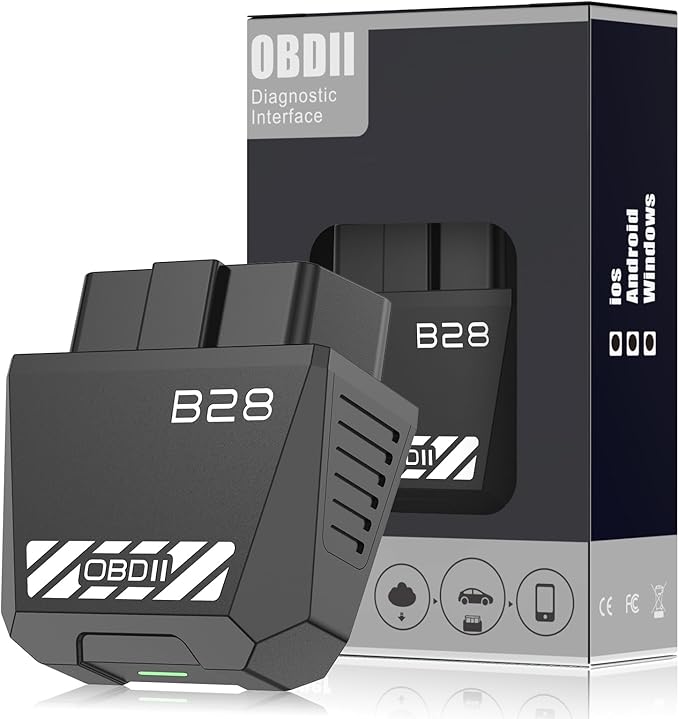 OBD2 Scanner for Car Bluetooth 5.4 - Codes can be Read and Cleared Quickly with Android and iOS Compatible - Diagnosis of The vehicle's Engine, ABS, SRS, airbags and More Than 35,000 Problems