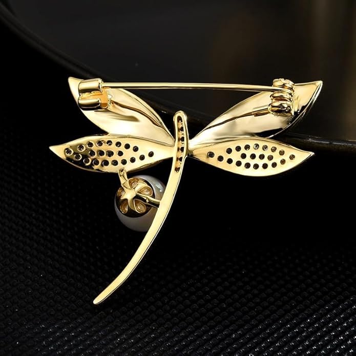 Animal Brooch Insect Bird Brooches Pearl Rhinestone Crystal Brooch 18k Gold-Plated Lapel Pins Jewelry Gifts Birthday Gifts for Women Men