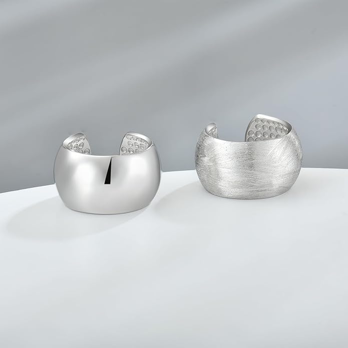 JO WISDOM Cuff Earrings 925 Sterling Silver Ear Cuff Earrings Non-Piercing Clip On Earrings Cartilage Cuff Earrings Conch Wrap Ear Cuffs Fine Jewelry for Women