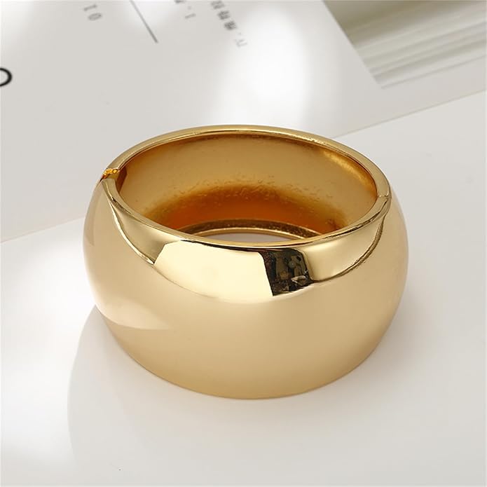 YMBYCM Chunky Bangle Bracelets for Women Trendy Wide Chunky Cuff Bracelets Wrap Bracelet