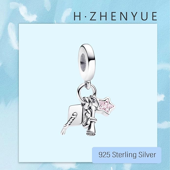 925 Sterling Silver Charms Magic Movie Character Dangle Beads for Bracelets and Necklaces Jewelry for Women