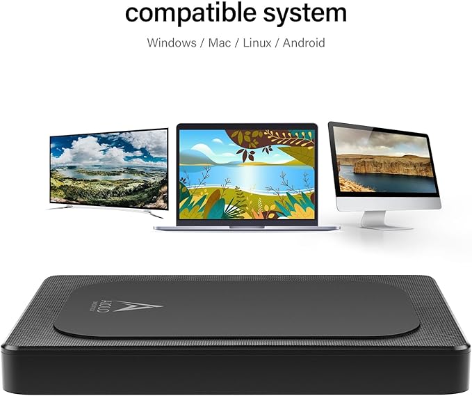 1TB External Hard Drive Ultra Slim Portable HDD-USB 3.0 USB-C for PC, Mac, Laptop, PS4, Xbox one,Xbox 360