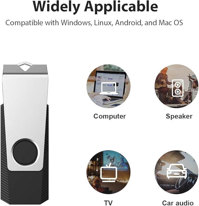 Aiibe 128GB USB Flash Drive 5 Pack Flash Drive 128GB Thumb Drive USB Drive 128GB USB 2.0 Memory Stick Jump Drives with Keychain (128G, 5 Colors: Black Red Cyan Green Purple)