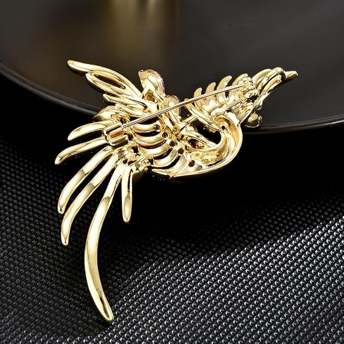 Animal Brooch for Women Girls 18k Gold Plated Animal Brooch Pin Rhinestone Animal Brooch Lapel Pin Jewelry Thanksgiving Day Birthday Wedding Gifts for Mom Wife