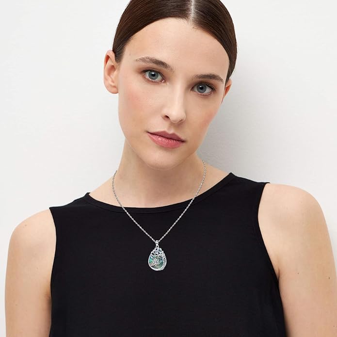 Jewish Jewelry Tree of Life Necklace 925 Jewish Sterling Silver Pendant Necklace Women Gift