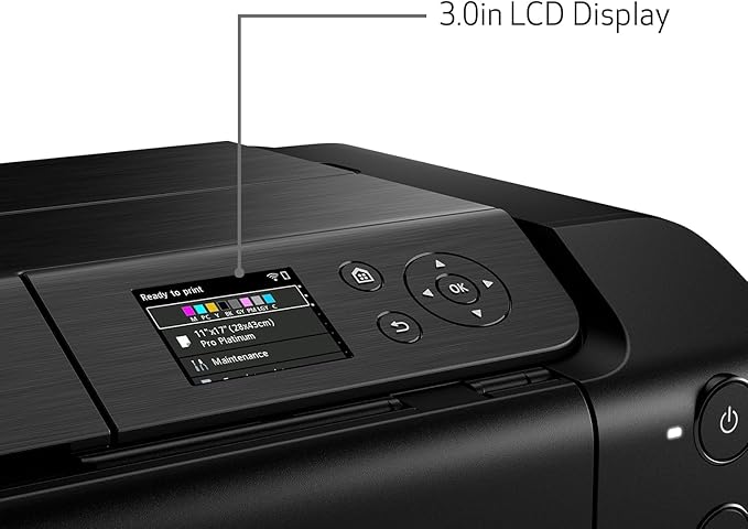 Canon PIXMA PRO-200 Wireless Inkjet Photo Printer | 13x19 Borderless Printing | 8-Color Dye Ink | Fast A3+ Output | Compact for Photographers & Artists (4280C002) + Printer Cable + Ethernet Cable