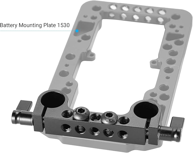 SmallRig Super Lightweight Railblock, 15mm Rod Clamp with 1/4"-20 Thread for Sony, Canon and Other DSLR Camera Rig Shoulder Support System - 942