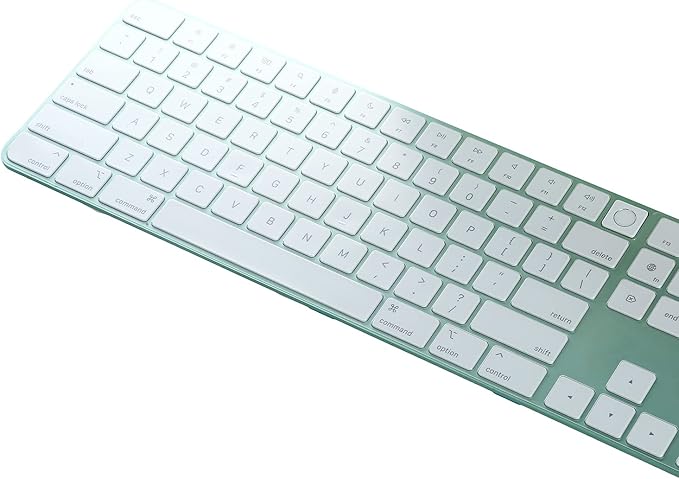 [Not for 2024 Release A3119] Keyboard Cover for iMac Magic Keyboard (Model A2520, Touch ID, with Numeric Key) - Ultra Thin, Protective and Clear Keyboard Cover Protector Skin