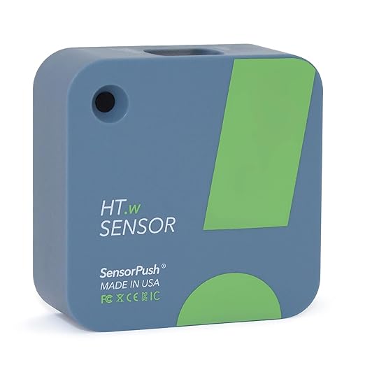 SensorPush HT.w Smart Temperature Sensor & Humidity Sensor - Bluetooth Thermometer & Hygrometer with App Monitoring - Water Resistant Temperature & Humidity Monitor for RV, Basement, Fridge (2 Pack)