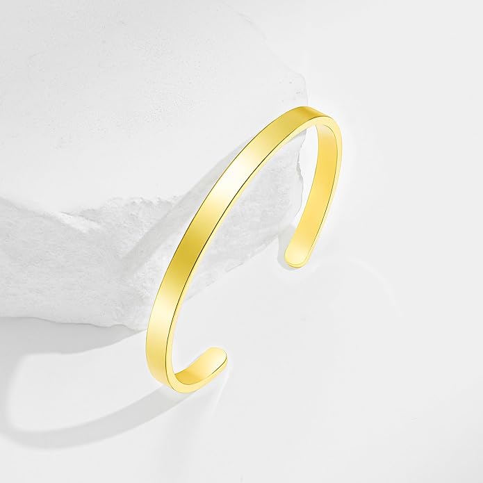 Gold Bracelet Stack for Women 14K Gold Plated Bracelet Stack Silver Jewelry Set Stackable Gold Jewelry Gold Bracelet