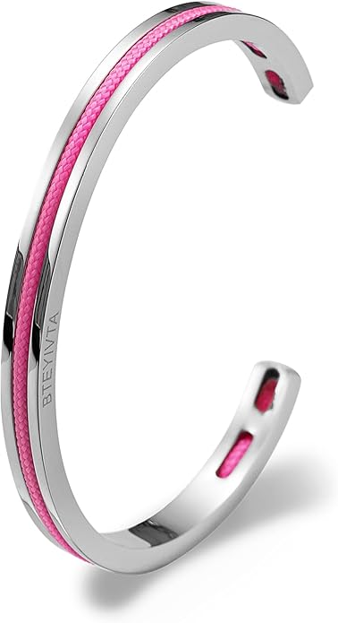 Handmade Minimalist Cuff Bracelet with Lucky Nautical Rope Inlaid Stainless Steel Cuff Unique and Stylish Bangle For Men And Women