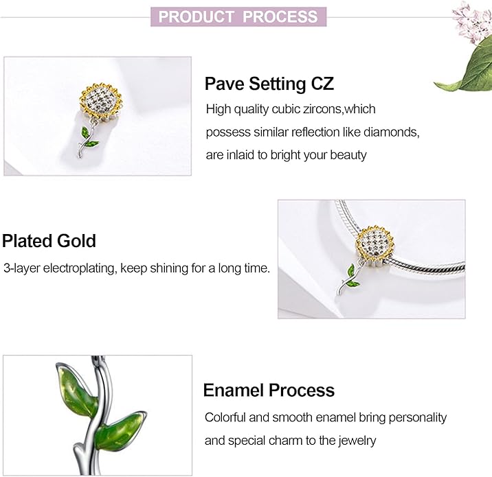 Charm Beads for Women, S925 Sterling Silver Dangle Charm Beads for European Charm Bracelet & Snake Chain Bracelets, Love Family Friendship Butterfly Pet Flower Designs, Gift Box Included
