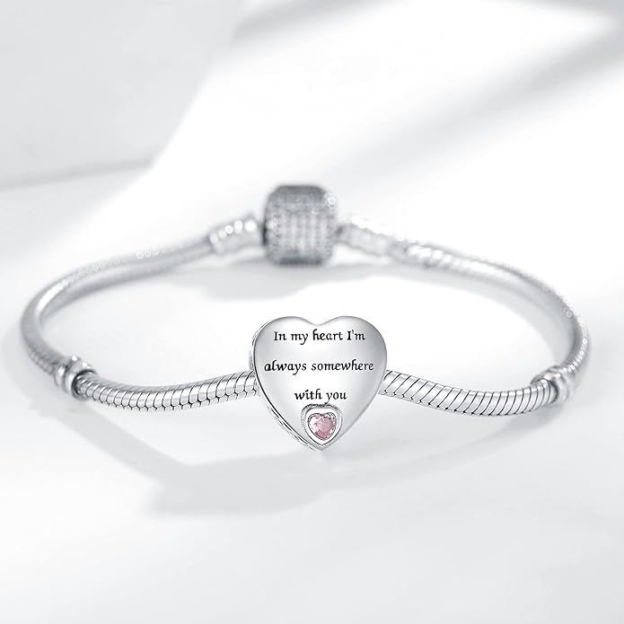 925 Sterling Silver Charms Fit Pandora Charms Bracelet I Love You to Infinity and Beyond Fit Wife Mother's Day Christmas Birthday Gift