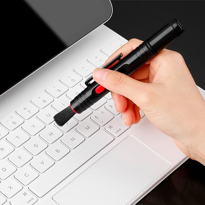 K&F CONCEPT Professional Lens Cleaning Pen with Soft Brush, Carbon Head Lens Cleaning Pen Compatible with Canon, Nikon, Pentax, Sony Digital Camera Cleaning,AR VR Glasses Cleaning