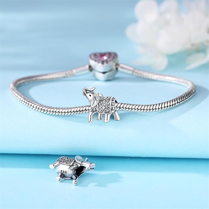 Cute Panda Animal 925 Sterling Silver Charms for Bracelets and Necklace Dangle Pendants Butterfly Elephant Dog Bead Jewelry Present for Women Family Friends