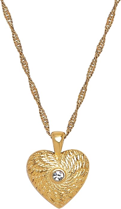 IBARA Women Gold Dianty Necklace Sun Crescent Moon Star Evil Eye Lock Lovely Heart Flower Butterfly Pearl Pendant Coin Necklaces 18K Gold CZ Diamond Filled Chain Boho Beach Simple Handmade Jewelry