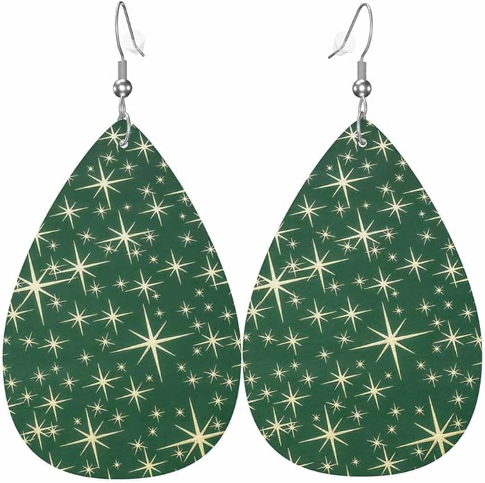 Teardrop Style Leather Earrings Outer Layer Silver Plating Hypoallergenic, Fashion Accessories Suitble Casual Outfits Parties Daily Wear for Sister Mom Wife Friends
