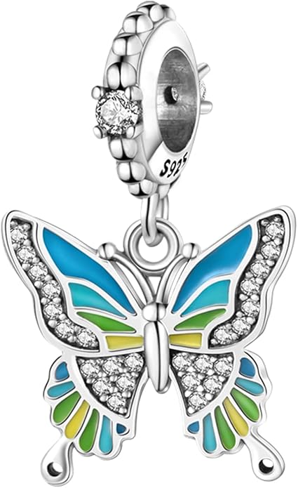 MULA 925 Sterling Silver Charms for Bracelets and Necklaces Family Letters Dangle Pendants Airplane Travel Beads Family Tree Jewelry Charms for Women