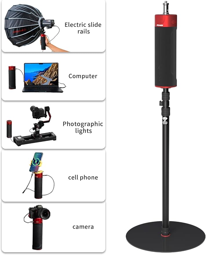 IFOOTAGE Cobra RB-A400,79" Round Base Monopod,Aluminum Photography Light Stand Flat Base for DSLR Camera, Light,Payload 22LBS(2 Pack)