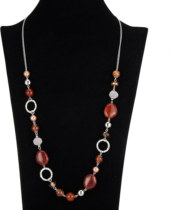 PEARL&CLUB Long Beaded Necklaces For Women - Sweater Chain Fashion Jewelry Necklace Gifts For Women