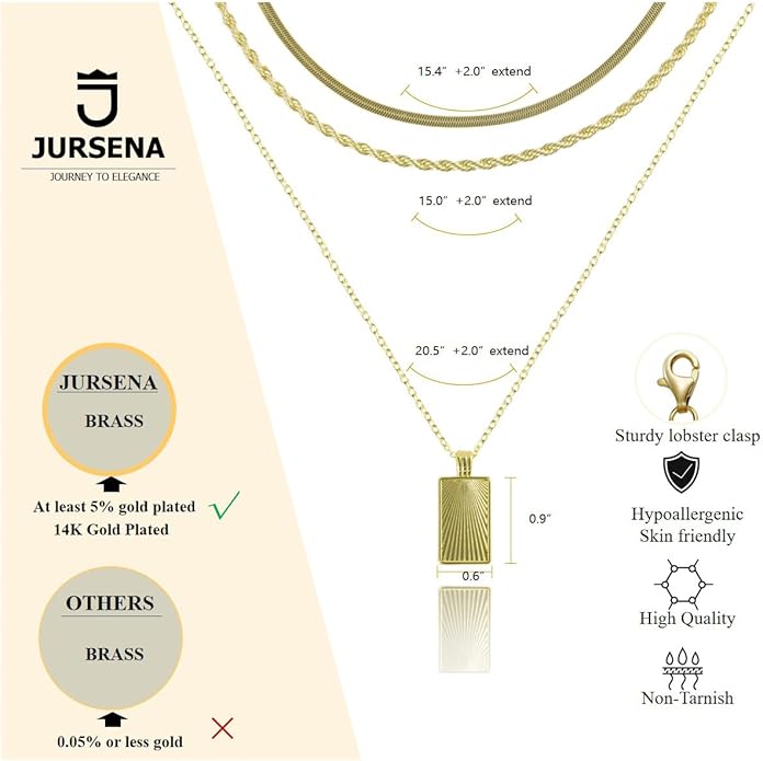 Layered Gold Necklaces for Women, Stackable 14K Gold Plated Necklace, Dainty Cross/Circle/Heart Pendant layered Necklace, Adjustable Dainty Gold/Silver Necklace Jewelry Set for Women