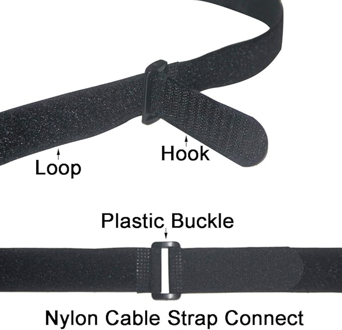36 inch Cable Straps,12 pcs Reusable Fastening Hook and Loop Utility Cable Ties Down Wraps Adjustable Cinch Straps