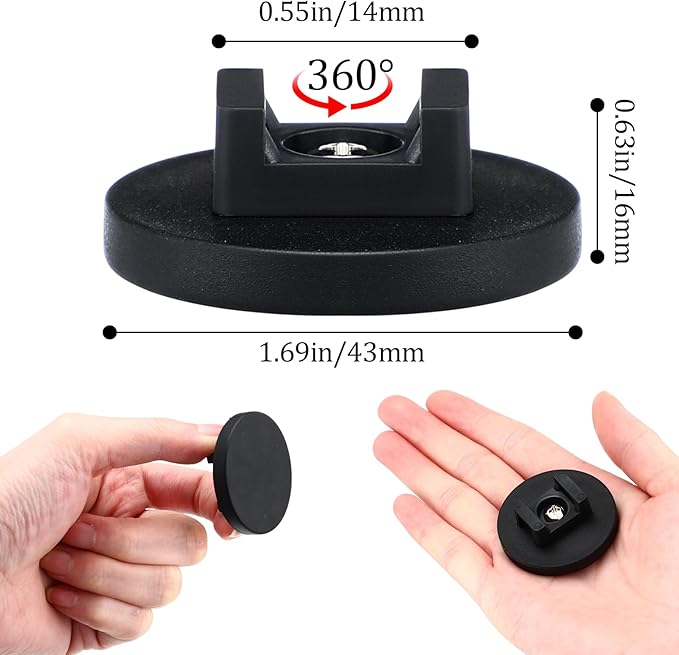 Yookeer Magnetic Zip Tie Mount Base Black Magnetic Cable Clips Wire Holder Multipurpose Cable Ties Management Base Electrical Supplies for Wire