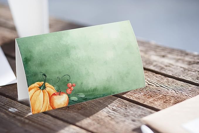 Thanksgiving Party Buffet food label(25 pack)-Thanksgiving Party, Maple Pumpkin Food Tent Labels, Table Place Cards-(FZ-a24)