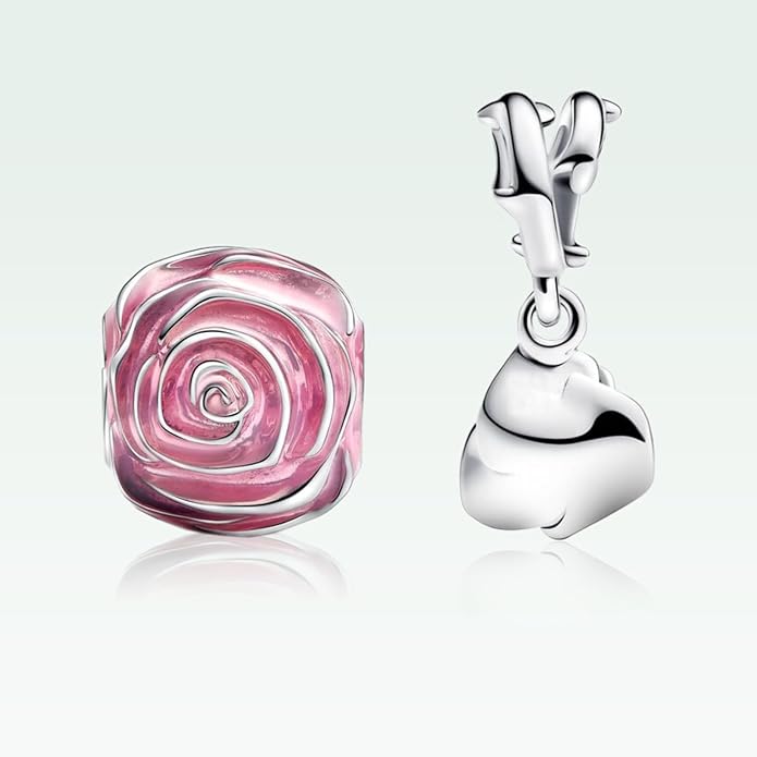 Family Mom Heart Charms 925 Sterling Silver Bead for Bracelets and Necklaces For Women Jewelry Present