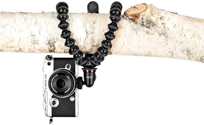 JOBY GorillaPod Compact Tripod Kit with Ballhead for Mirrorless Cameras up to 2.2 lbs. Black/Charcoal.