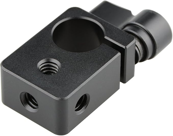 CAMVATE 15mm Single Rod Clamp for Camera DIY Accessories(Black) - 0874