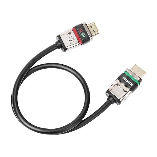Locking HDMI 2.0 Cable - 4K@60Hz 18Gbps HDR for High-Speed Video Transfer with Ultra Lock System-0.5M/1.6FT