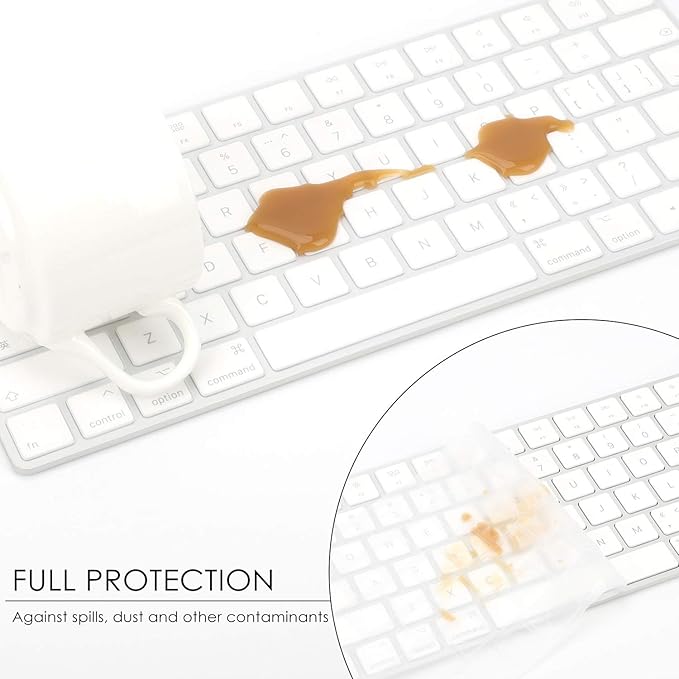 Allinside Transparent Cover for Apple Magic Keyboard (MLA22LL/A) with US Layout