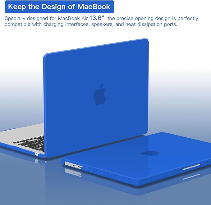 CISSOOK Compatible with MacBook Air 13.6 inch 2022 2023 2024 2025 Release M2 Model A2681 M3 A3113 A3240 M4, Plastic Hard Shell Case for MacBook Air 13.6 inch with Liquid Retina Display Touch ID
