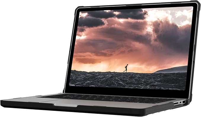 URBAN ARMOR GEAR UAG Designed for MacBook Pro 14 inch Case 2023-2024 M4 M3 Max/Pro (A2918 A2992 A2992 A3112 A3401 A3185) Rugged Touch ID Military Grade Plyo Laptop Cover, Translucent Clear Ice